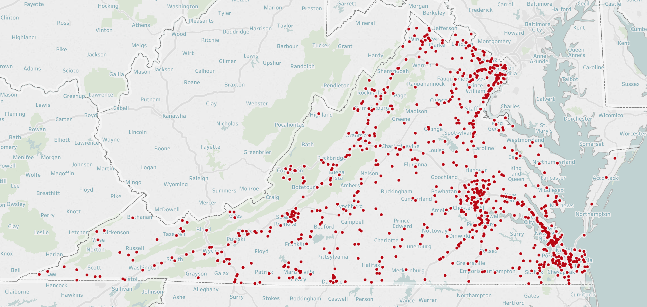 Fatal Distracted Driving Collisions in Virginia 2011-2016