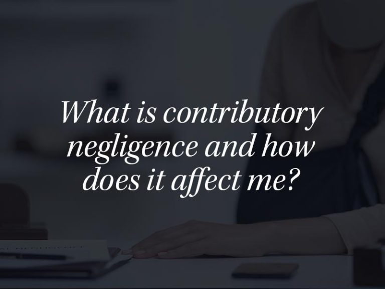 How Can Contributory Negligence Affect My Case Pendleton Law