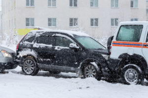 Do icy conditions excuse the defendant from crashing into me?