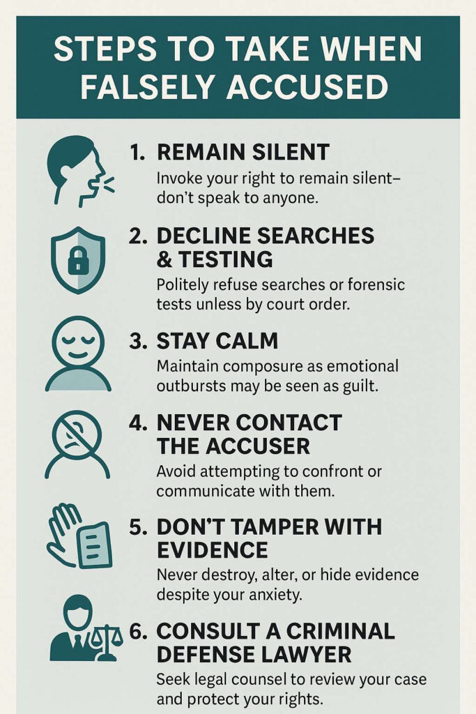 What Should I Do When I'm Falsely Accused for a Crime?